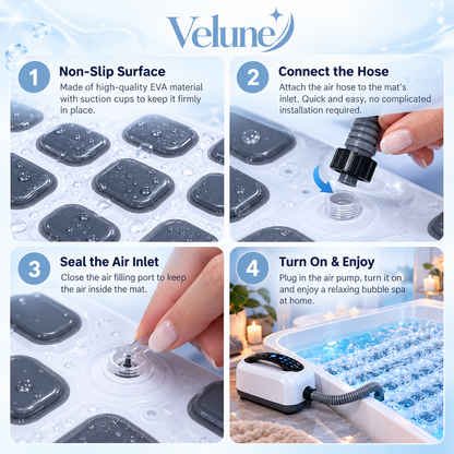 Luxury Bubble Spa Bath Mat