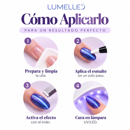 Esmalte en Gel Magnético Cat-Eye de 1 Paso